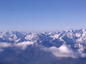 Der 150km entfernte Mont Blanc aus der Welle über Gap in 4000m