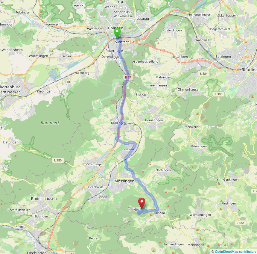 Flugplatz Farrenberg Anfahrt