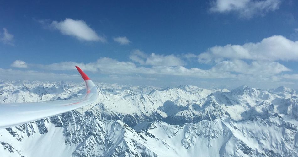 JS 1 Winglet in den Alpen